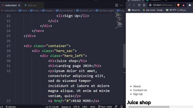 PSD to HTML CSS Template Design | Part-01 смотреть онлайн
