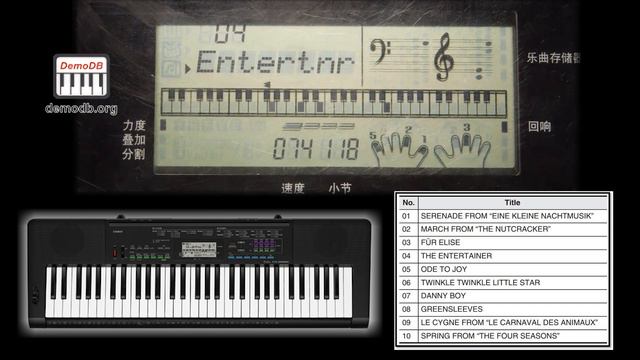 CASIO CTK-3388SK Demo Songs смотреть онлайн