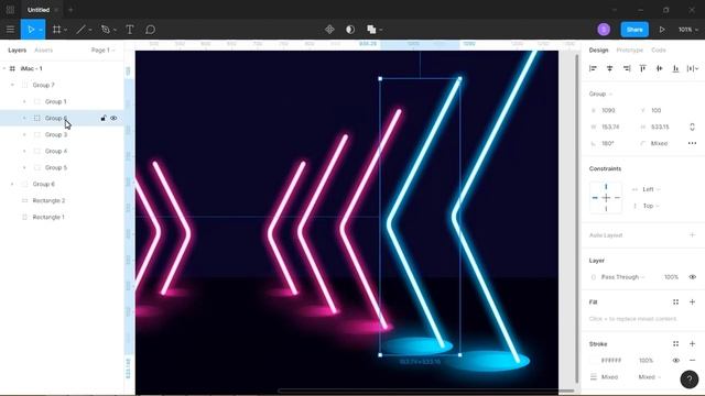Figma tutorial: abstract background neon light design (Arttutor) смотреть онлайн