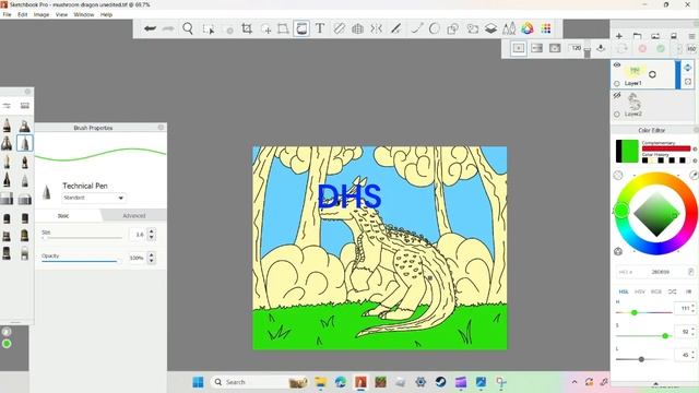 drawing the mushroom dragon! смотреть онлайн