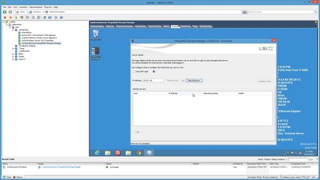 Using MegaRAID Storage Manager running in a VM to upgrade to latest 9265-8i firmware смотреть онлайн