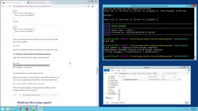 How to clone from GitHub, merge with Git, build with Maven and follow a GitFlow Workflow смотреть онлайн
