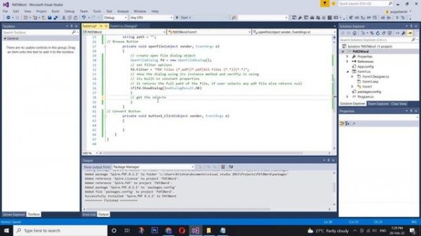 Pdf to Word Converter in C# | Convert Pdf to Word | C# Projects | Windows Forms