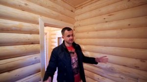 Баня из бревна 3,5x6 под ключ за 2 дня. Бревно 180 камерной сушки