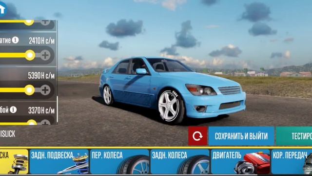 НАСТРОЙКА НА АВТО TOYOTA ALTEZZA (CHIIOKO) STOCK | CARX DRIFT RACING 2. смотреть онлайн