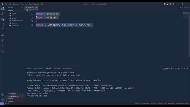 Transcribe Video For Free With OpenAI Whisper Using Python | Tutorial For Beginners смотреть онлайн