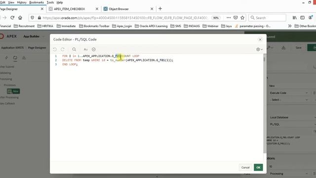 APEX_ITEM (Checkbox) Demo On Oracle APEX