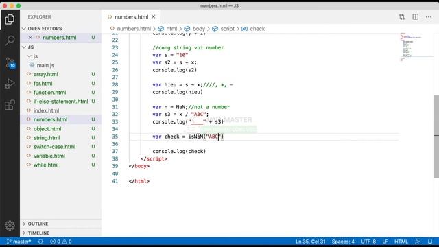 JavaScript 12 - Number - Trung Tâm Java Master смотреть онлайн