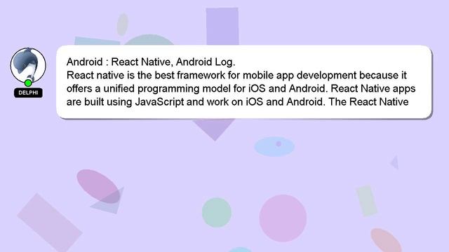 Android : React Native, Android Log. смотреть онлайн