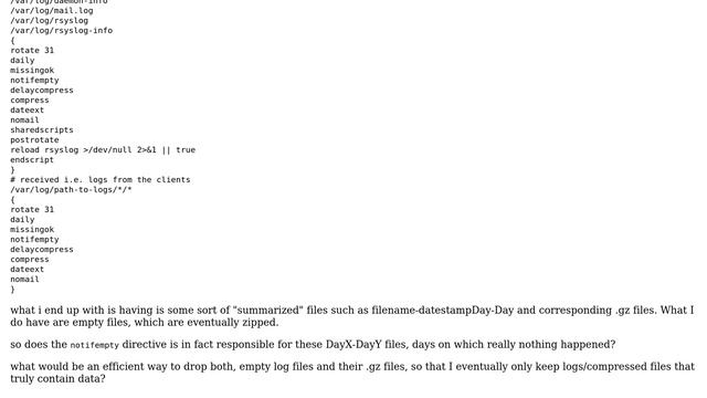 DevOps & SysAdmins: logrotate: neither rotate nor compress empty files смотреть онлайн