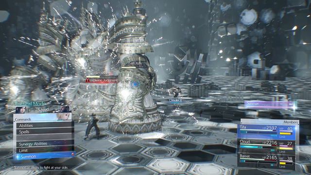 Final Fantasy 7 Rebirth Alexander Summon Boss Fight Dynamic Difficulty FULL MIGHT смотреть онлайн