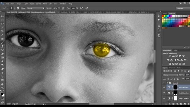 B&W Effect with the color portrait | Photoshop Short Tutorial | 2023 latest Tool смотреть онлайн