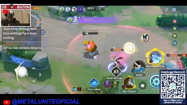 LOL DE POKEMON RUMO AO MESTRE E CONVERSANDO BOBAGEM | LIVE POKEMON UNITE смотреть онлайн