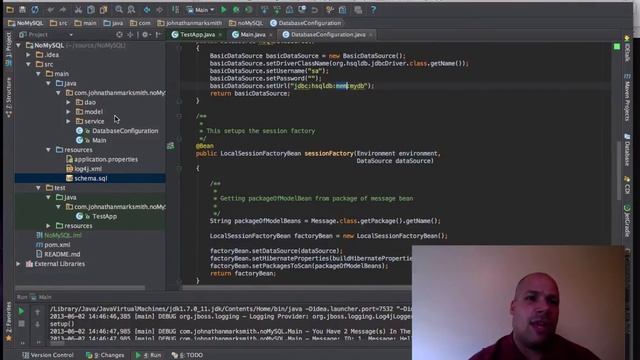 Using Spring's Java Configuration style with Log4J, Hibernate and HyperSQL by Johnathan Mark Smith смотреть онлайн