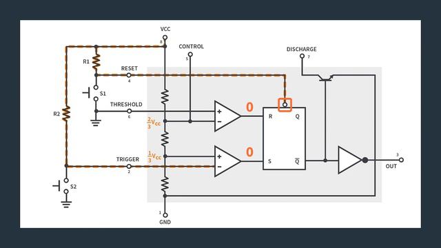 555 Timers - Bistable Multivibrator Configuration смотреть онлайн