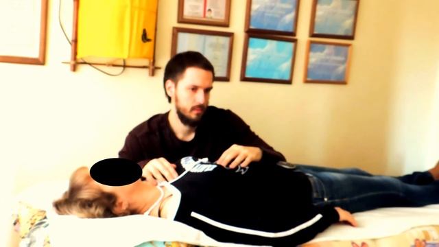 Остеопатия , наглядный пример освобождения зон напряжения. Osteopathy