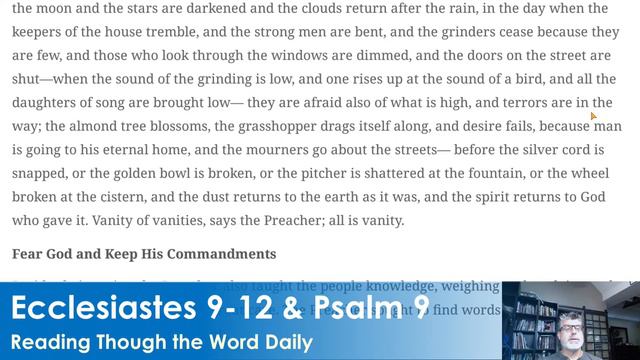 Ecclesiastes 9-12 & Psalm 9 смотреть онлайн
