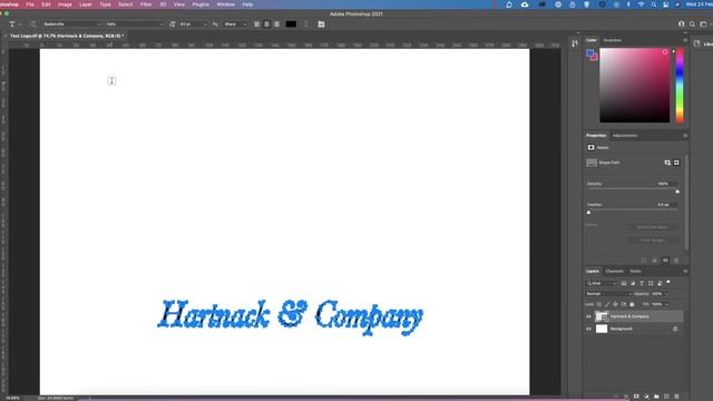 Outlining or Converting Text To a Vector in Adobe Photoshop смотреть онлайн