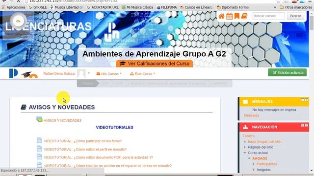 Como editar el perfil en moodle смотреть онлайн