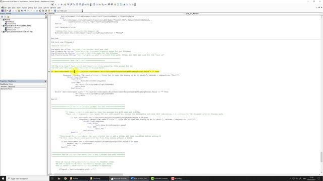Microsoft Word VBA 'Save As' - 02 - Code Walkthrough on my Book of Proof Word document смотреть онлайн