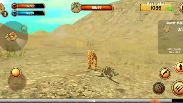 wild cheetah simulator 3D game gameplay best game play on mobile смотреть онлайн