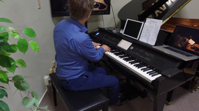 YAMAHA CLAVINOVA CVP-709. смотреть онлайн