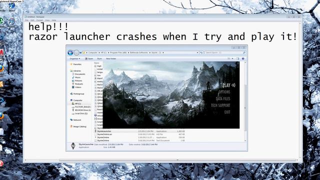 Skyrim Razor Launcher Crashes, -- Help?! смотреть онлайн