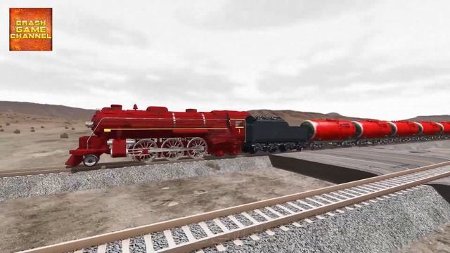 Steam train crashes #11 BeamNG Drive смотреть онлайн