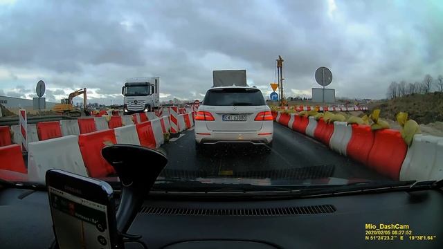 Droga Bytom - Warszawa samochodem - całe trasa A1 (nowy odcinek) i S8, parking Galeria Mokotów смотреть онлайн