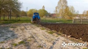 Пашем огород на легендарном тракторе т-40