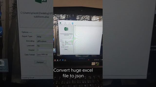 convert a huge excel file to json format one click #technology #programming #trick смотреть онлайн