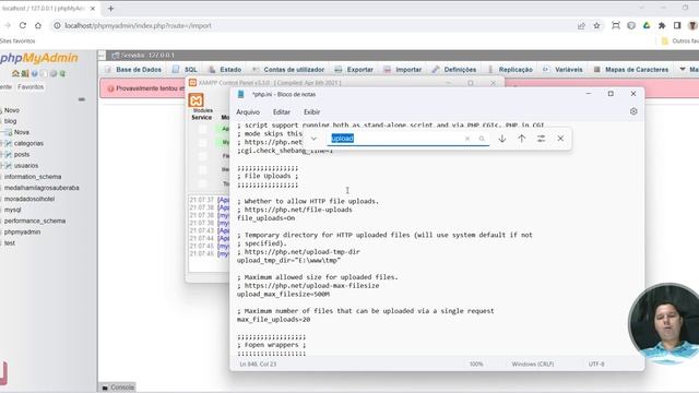 Curso de PHP 8 Aula 140 Como importar Tabelas Grandes com phpMyAdmin смотреть онлайн