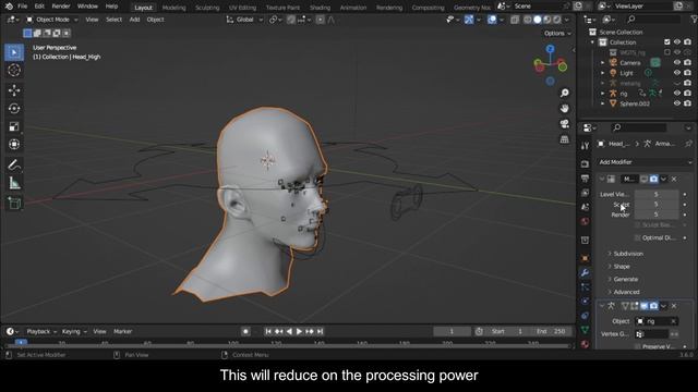 How to Rig a Human Face in Blender|blender tutorial смотреть онлайн