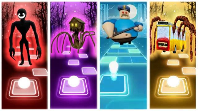 Smiler Roblox Doors - Spider House Head - Roblox Barry Prison - Bus Eater l Tiles Hop EDM Rush смотреть онлайн