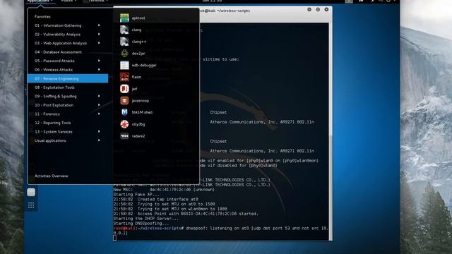 Wireless MitM - DNS Spoofing