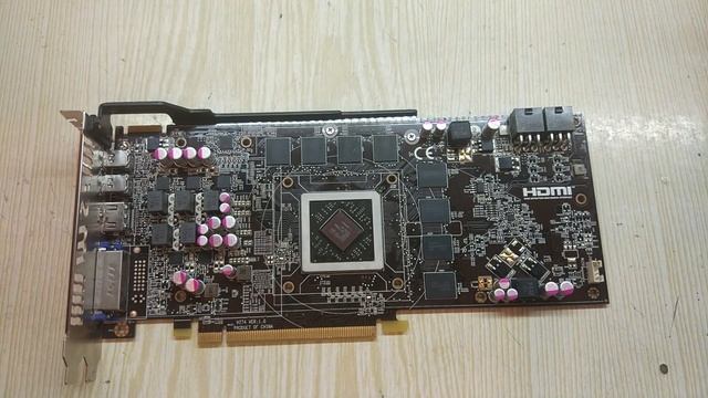Неудачный ремонт видеокарты MSI R7870-2GD5T/OC смотреть онлайн