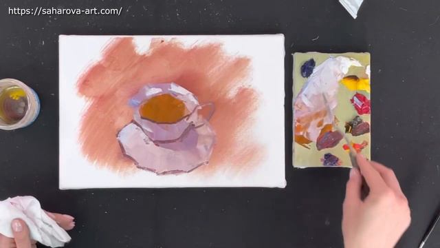Видеоуроки масляной живописи для начинающих, этюд маслом, художник Фания Сахарова