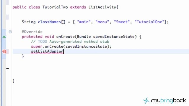 Learn Android Tutorial 1.19- String Array and ListView смотреть онлайн