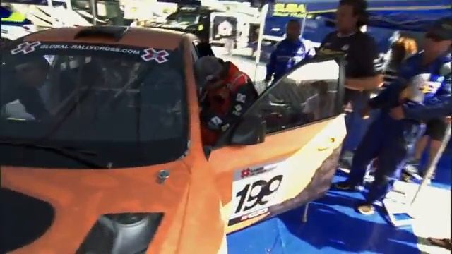 Travis Pastrana drives X-Games rally cross with broken leg смотреть онлайн