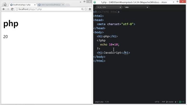 웹에플리케이션 만들기 - JS, PHP 프로그래밍 3 : 웹페이지에 코드 삽입하기 смотреть онлайн