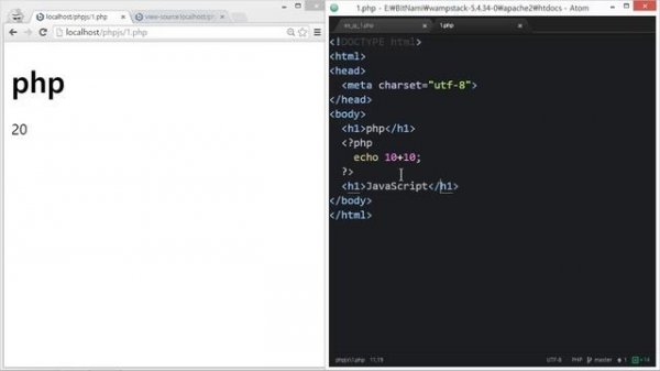 웹에플리케이션 만들기 - JS, PHP 프로그래밍 3 : 웹페이지에 코드 삽입하기