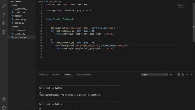 mock patch in Python unittest library смотреть онлайн