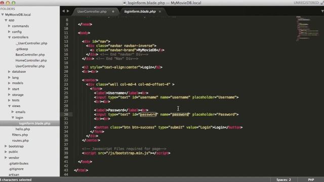 MyMovieDB Laravel AngularJS App - Part 5 - Laravel4 Database User Authentication смотреть онлайн