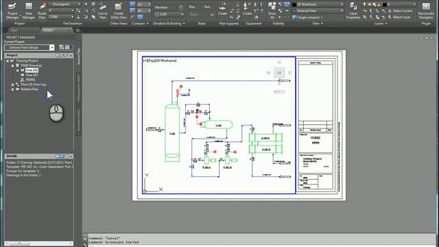 AutoCAD P&ID Remove Drawing and Place It in Another Folder смотреть онлайн