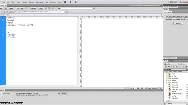 how to create a basic news bar for website - HTML, PHP and text file смотреть онлайн