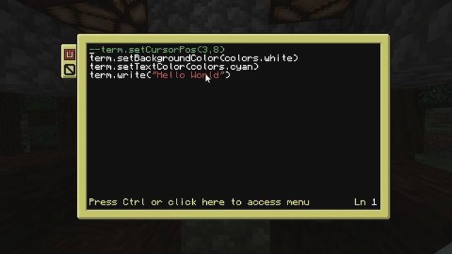 ComputerCraft Tutorials: The Terminal API смотреть онлайн