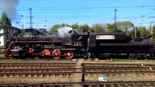 ПАРОВОЗ СЕРИИ Л С СОСТАВОМ!