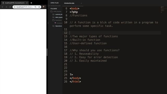 Introduction To Functions | PHP for beginners | Learn PHP | PHP Programming | Learn PHP in 2020 смотреть онлайн