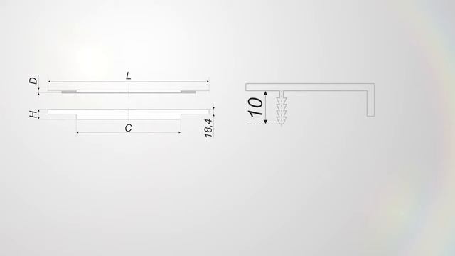 Мебельная Ручка торцевая смотреть онлайн