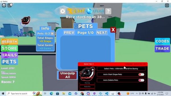 Updated V2 - Script Legends Of Speed Best Very Op!